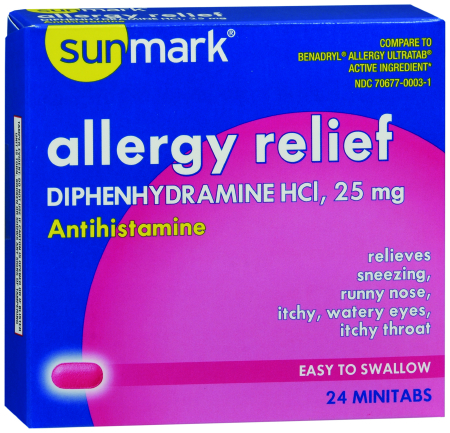 ALLERGY RELIEF ANTIH, TAB 25MGSM (24/BX)