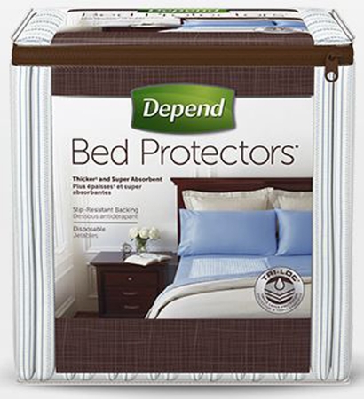 PROTECTOR, BED DEPEND (12/PK 2PK/CS)