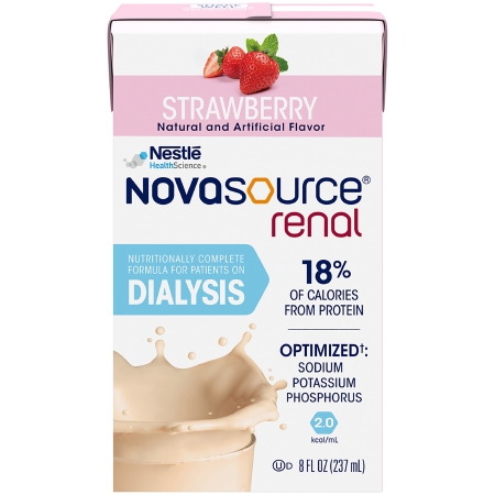 NOVASOURCE RENAL, STRAWBERRY 8OZ (27/CS) - New Hampshire Medical Supply
