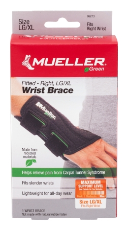 WRIST BRACE, FITTED GREENLINE RT LG/XLG