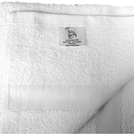 TOWEL, BATH FOUNDATIONS RUSBL WHT 20″X40″ 5.5LB (25DZ/CS)