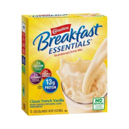 CARNATION BREAKFAST ESSENTIALS, PDR FR VAN (10/BX 6BX/CS)