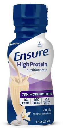 ENSURE, HIGH PROTEIN VANILLA 8OZ (12/CS) - New Hampshire Medical Supply