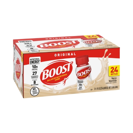 BOOST, ORGINAL VERY VANILLA 8OZ (6/PK 4PK/CS)