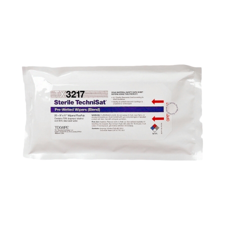 WIPE, PRE-WETTED TECHNISAT STR70% IPA 9″X11″ (20/PK 24PK/CS
