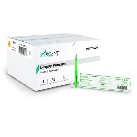 PUNCH, BIOPSY DISP STR 2.5MM (25/BX 4BX/CS)