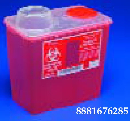 CONTAINER, SHARPS RED 8QT (20/CS)
