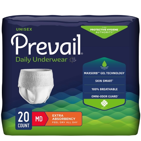 BRIEF, PULL-ON PREVAIL MD (20/PK,4PK/CS)