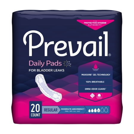 PAD, BLADDER CNTRL MODERATE (20/BG 9BG/CS)