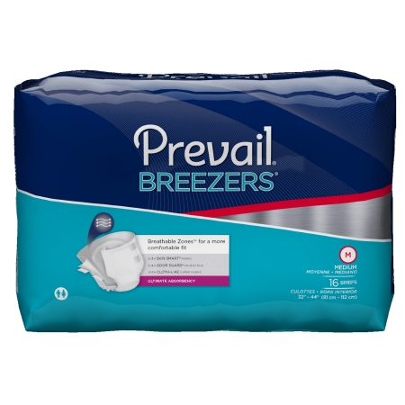 BRIEF, PREVAIL BRTHABL MED (16/PK 6PK/CS)