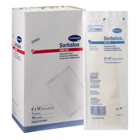 PAD, ABDN SORBALUX 8″X10″ (16/BX 20BX/CS)