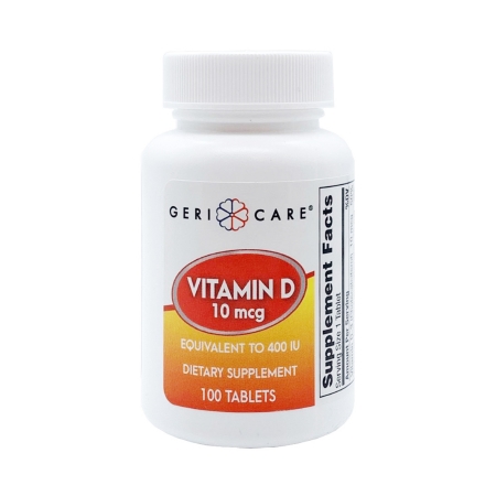 VITAMIN D, TAB 10MCG 400IU (100/BT)