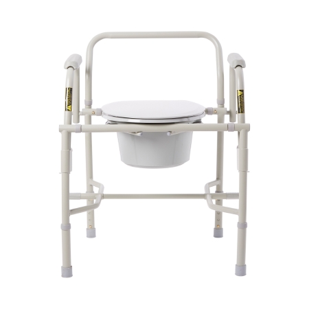 COMMODE, DLX STEEL DROP-ARM NON ASSEMBLED