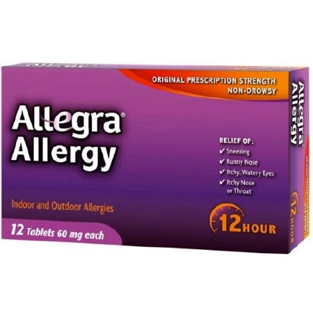 ALLEGRA 12HR, TAB 60MG ADLT (12/BX)