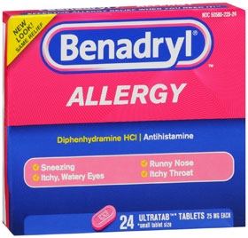 BENADRYL ULTRA, TAB 25MG (24/BX 24BX/CS)              J&JOTC