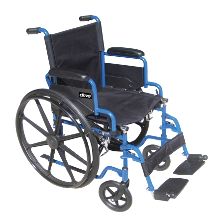 WHEELCHAIR, BLU STREAK 18″ FLIP BCK DESK ARMS