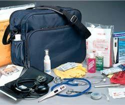 TOTE, MEDICAL HOME HEALTH NYLON NVY 14X11X7″