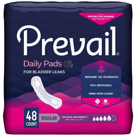 PAD, INCONT PREVAIL LNG MAX (39/PK 4PK/CS)