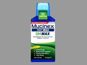 MUCINEX DM, LIQ FAST-MAX 100-5MG/5ML CHERRY 6OZ