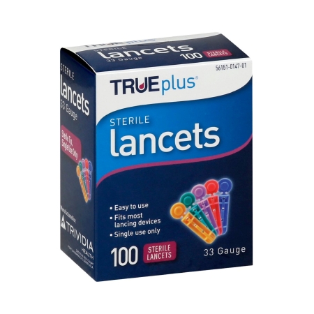 LANCET, TRUPLUS 33G TWIST (100/BX 50BX/CS)