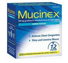 MUCINEX, TAB ER 600MG (20/BX)