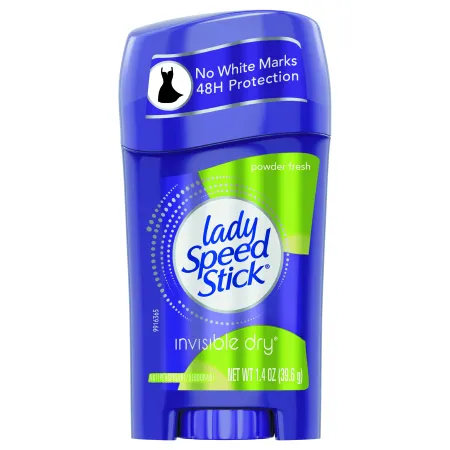 DEODORANT, POWDER LADY SPEED STICK 1.4OZ (12/CS)