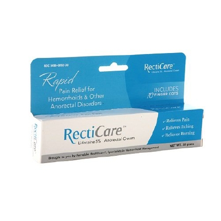 RECTICARE ANORECTAL, CRM 5%LIDO 30GM