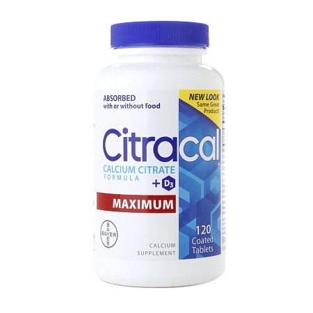 CITRACAL MAX, CAP VIT D 500 IUCAL 630MG (120/BT)