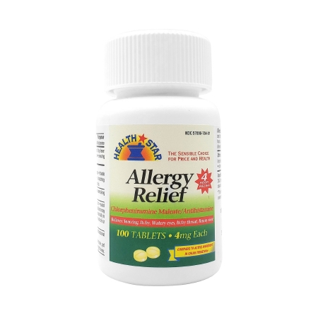 ALLERGY, TAB 4MG (100/BT 12BT/CS)