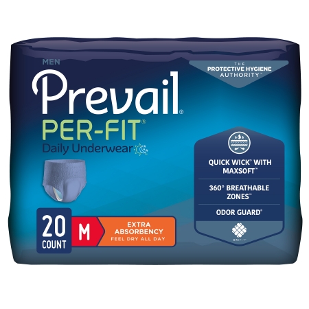 UNDERWEAR, PREVAIL PER-FIT MEN34″-36″ (20/BG 4BG/CS)