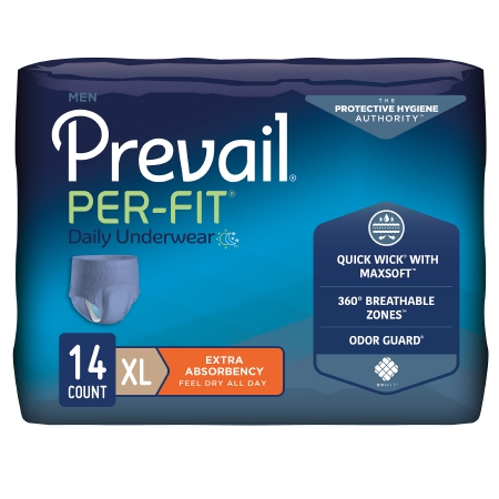 UNDERWEAR, PREVAIL PER-FIT MEN58″-68″ (14/BG 4BG/CS)