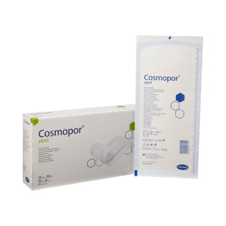 DRESSING, COSMOPORE STR LF 10 “X4” (25/BX 8BX/CS)