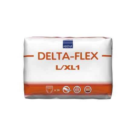 UNDERWEAR, INCONT DELTA-FLEX XL1 1200ML LG (14/BG 4BG/CS)