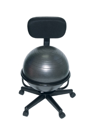 CHAIR, BALL EXERCISE CANDO STABILIZER W/ARMS