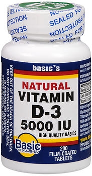 VITAMIN D, TAB 5000IU (200/EA)